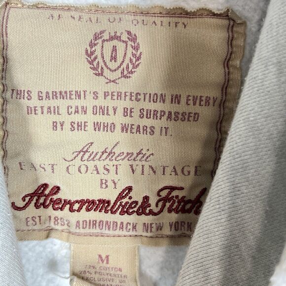 VTG Abercrombie & Fitch Hoodie Women’s Medium Long Sleeve Pullover Sweatshirt - Picture 11 of 12